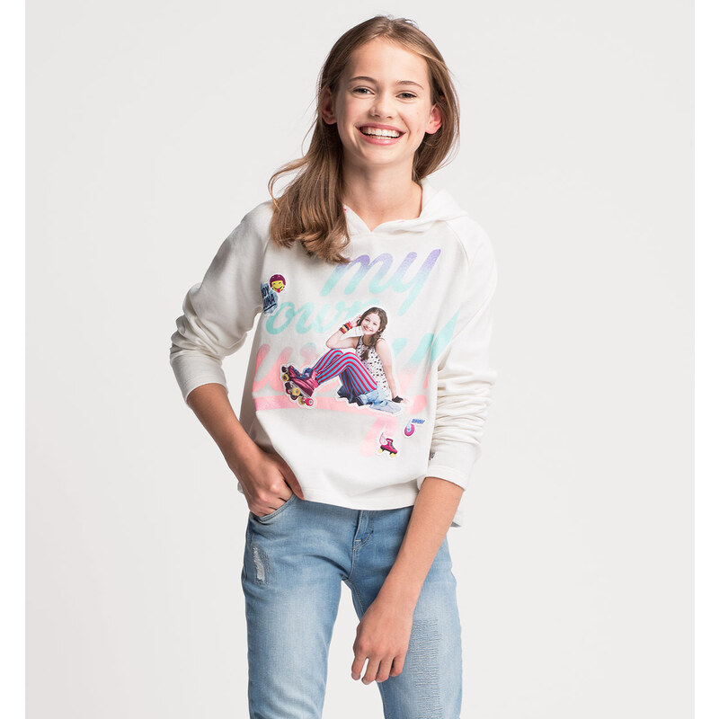 C&A Soy Luna Sweatshirt mit Kapuze in multicolour print