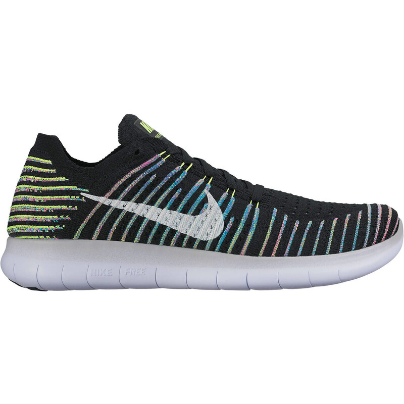 Nike Herren Sneakers Free Run Flyknit schwarz, multicolor, verfügbar in Größe 42.5,45