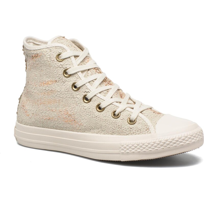 SALE - 10% - Converse - Chuck Taylor All Star Distressed Sequin - Sneaker für Damen / beige