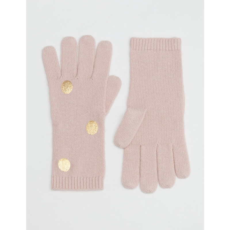 Baby Boden Handschuhe mit Metallic-Tupfen Pink Damen Boden