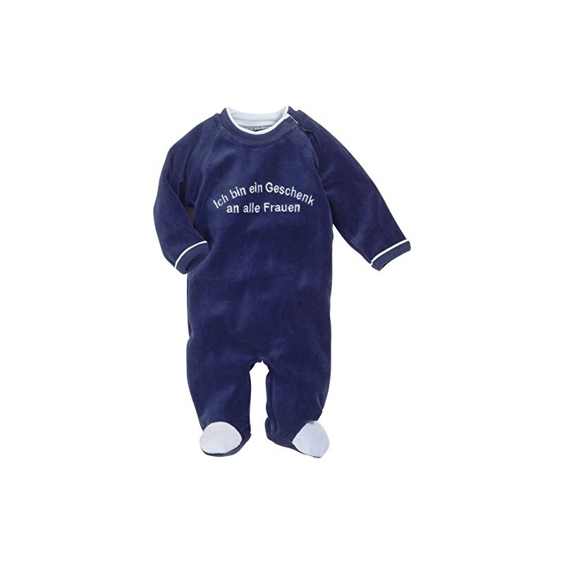Schnizler Baby-Jungen Schlafstrampler Schlafoverall Nicki mit Stickerei: Geschenk an Alle Frauen, Oeko-Tex Standard 100
