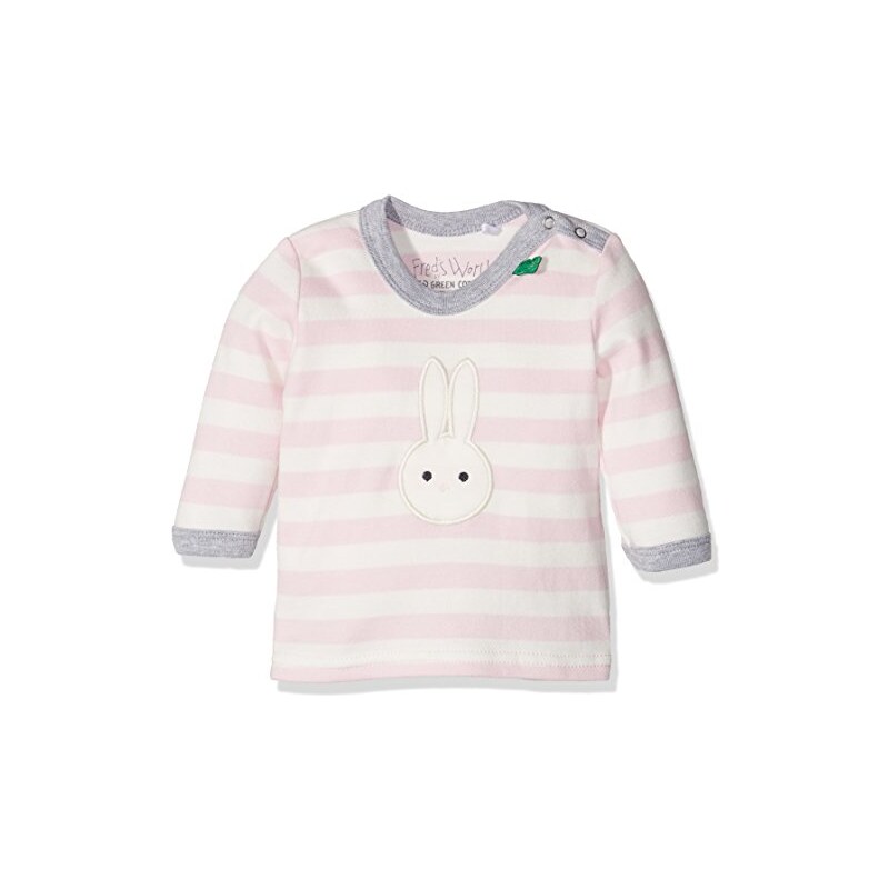 Fred's World by Green Cotton Baby-Mädchen Bluse Bunny Stripe T Baby