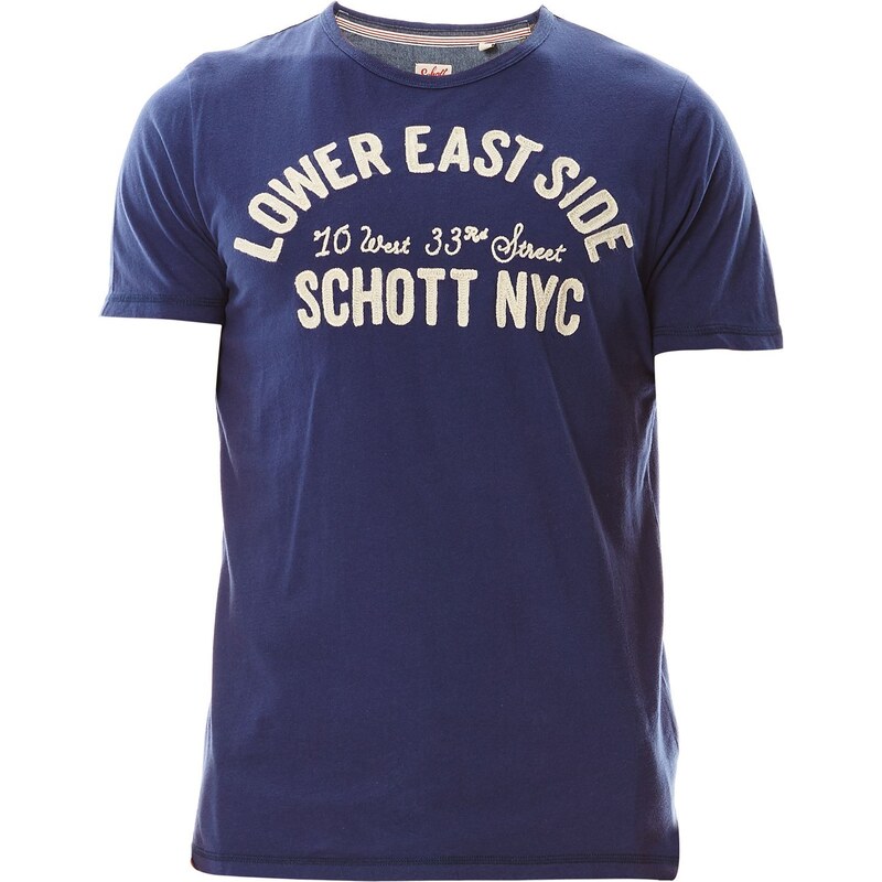 Schott T-Shirt - marineblau
