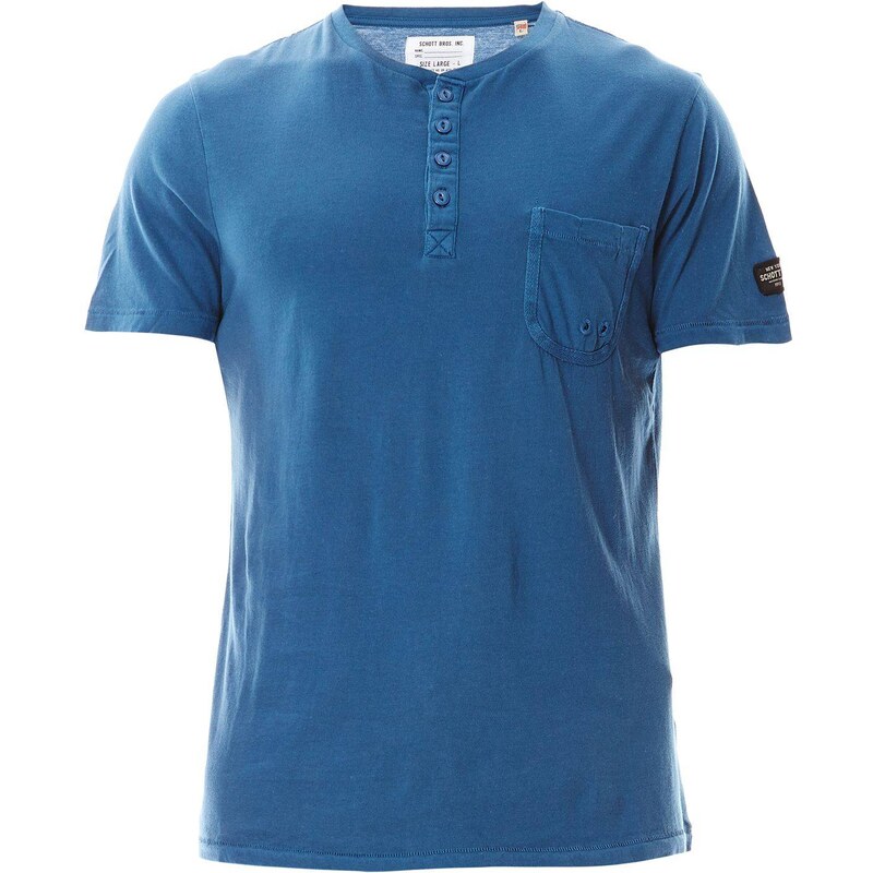 Schott T-Shirt - klassischer blauton