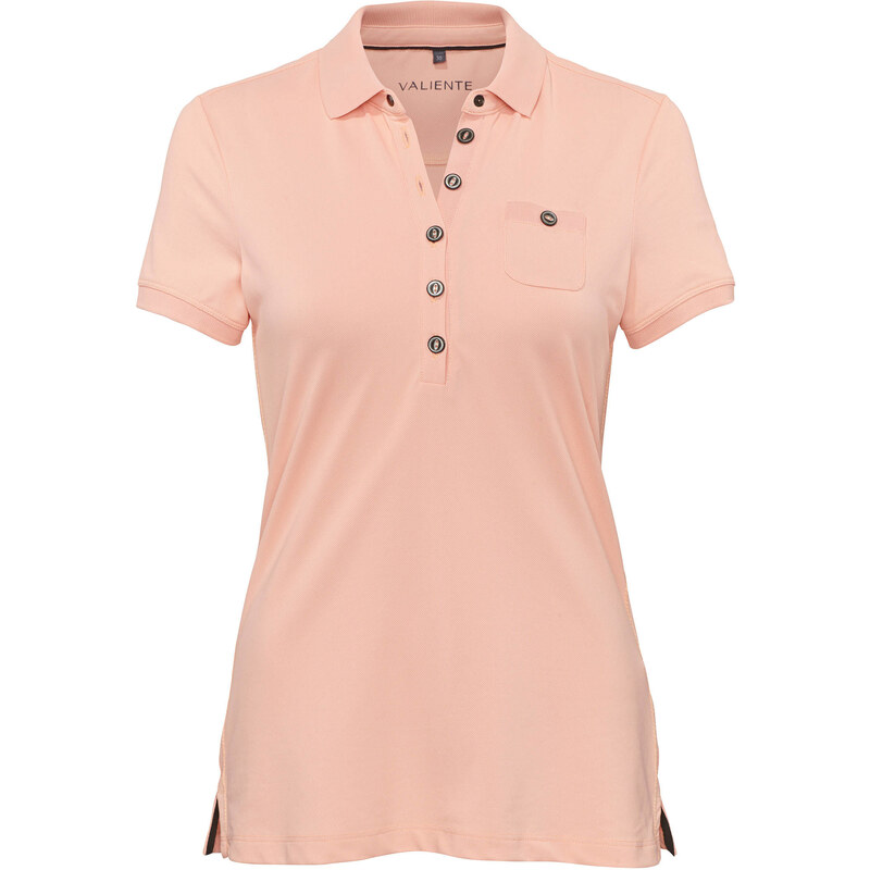 Valiente: Damen Golfshirt / Polo-Shirt, apricot, verfügbar in Größe 42