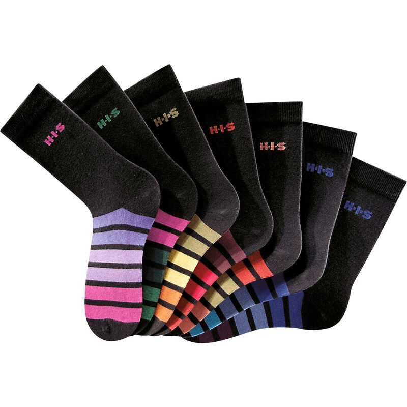 H.I.S Socken (7er-Pack) in schwarz für Damen von bonprix