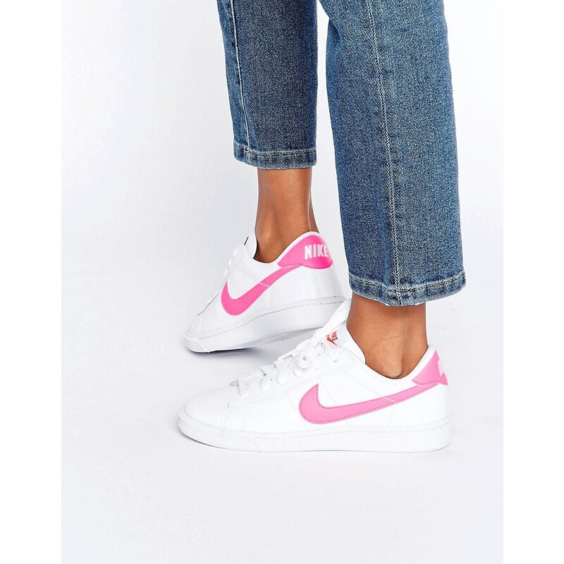 Nike - Court Royale - Klassische Sneaker in Weiß und Rosa - Weiß