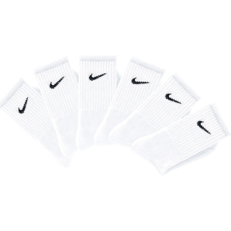 Nike Sportsocken (6er-Pack) in weiß von bonprix