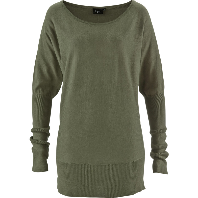 bpc bonprix collection Oversize-Pullover langarm in grün für Damen von bonprix