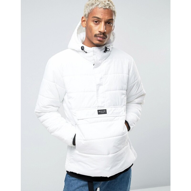 Nicce London - Wattierte Jacke zum Überziehen - Weiß