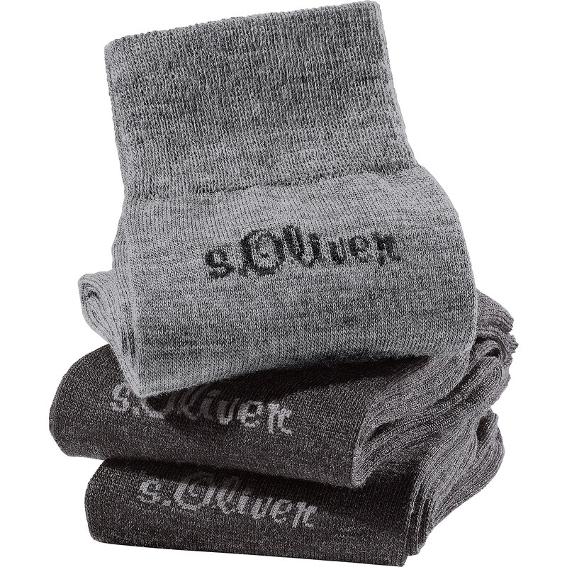 s.Oliver RED LABEL Bodywear s.Oliver Socken (3er-Pack) in grau für Damen von bonprix