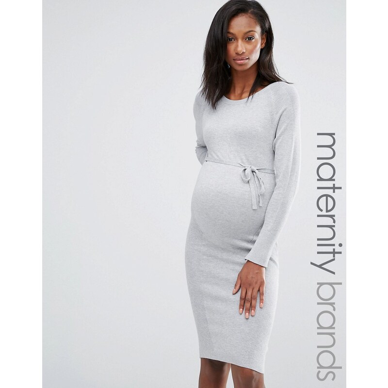 Mama.licious Mamalicious Maternity - Zola - Kleid mit Taillenschnürung - Weiß