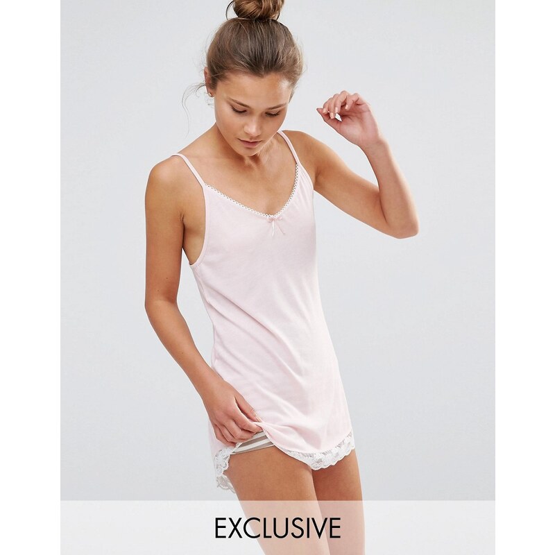 Chelsea Peers - Pyjama-Set mit Camisole & Shorts - Rosa
