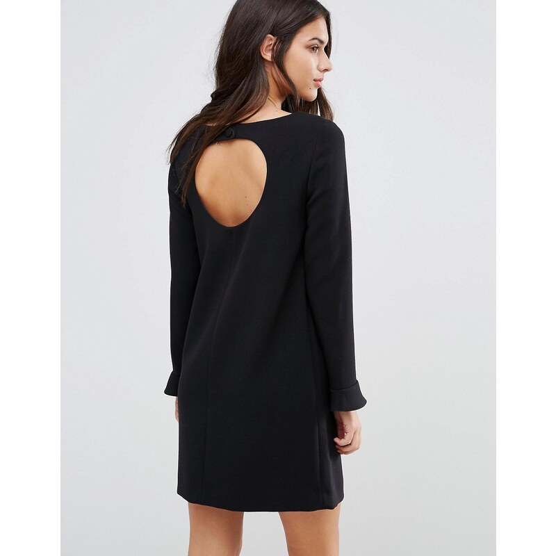 Ba&sh - Diary - Kleid mit Rückenausschnitt und ausgestellten Ärmeln - Schwarz