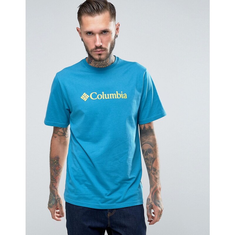 Columbia - T-Shirt mit Logoprint - Grün