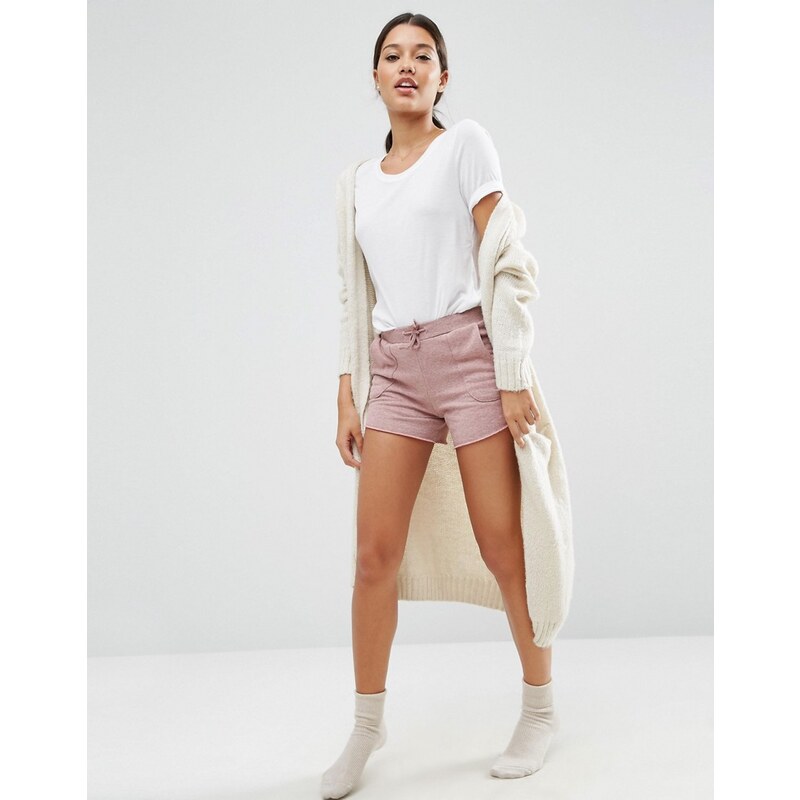 ASOS - Sweat-Shorts mit aufgesetzten Taschen - Rosa
