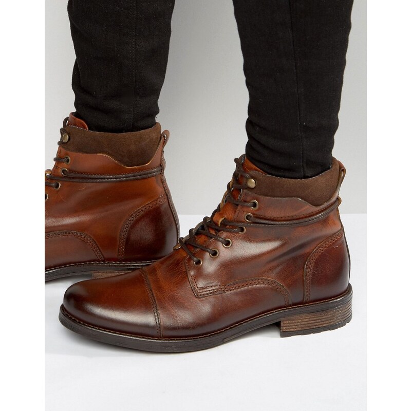 ALDO Niman Leather Laceup boots - Bronze