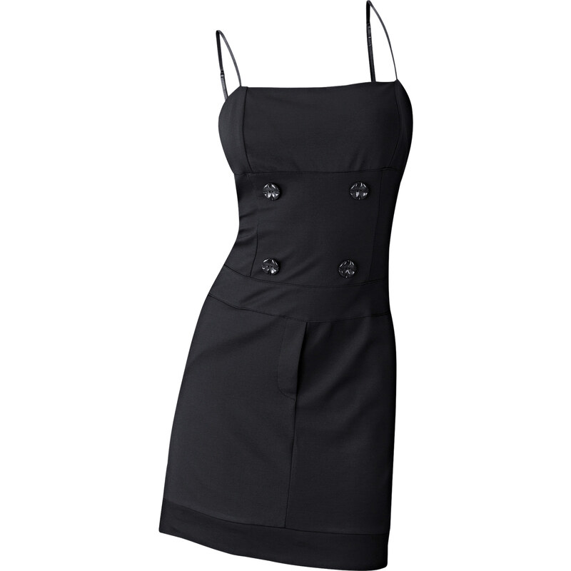 BODYFLIRT Stretch-Kleid ohne Ärmel in schwarz von bonprix