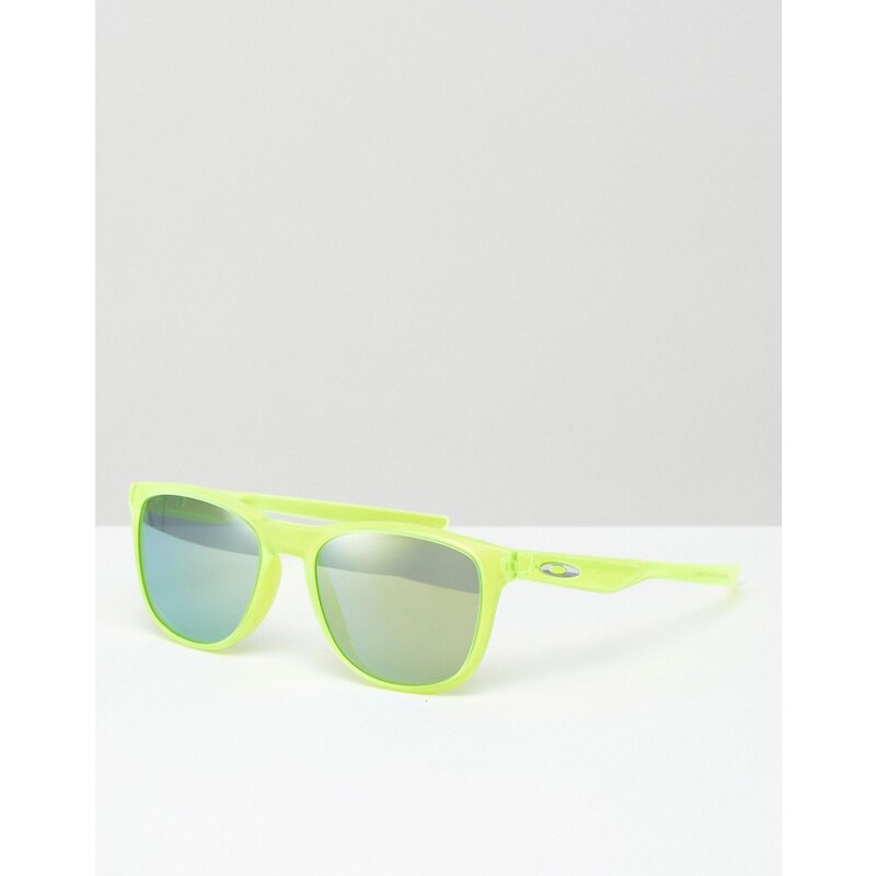 Oakley - Eckige Sonnenbrille mit verspiegelten Gläsern - Gelb