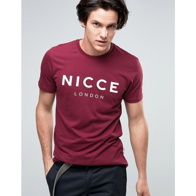 Nicce London - T-Shirt mit Logo - Rot