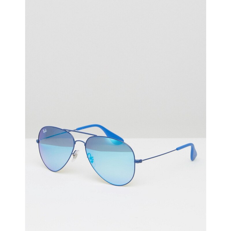Ray-Ban - Pilotensonnenbrille mit blauen, verspiegelten Gläsern, 0RB3558 - Blau