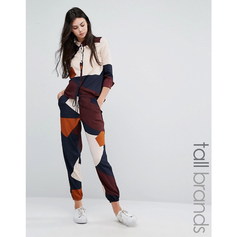 Vero Moda Tall - Hemd mit Farbblockdesign - Mehrfarbig