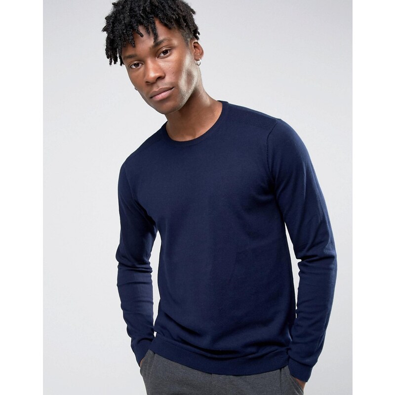 Burton Menswear - Pullover mit Rundhalsausschnitt - Marineblau