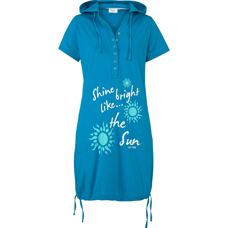 bpc bonprix collection Shirt-Kleid/Sommerkleid halber Arm in blau von bonprix