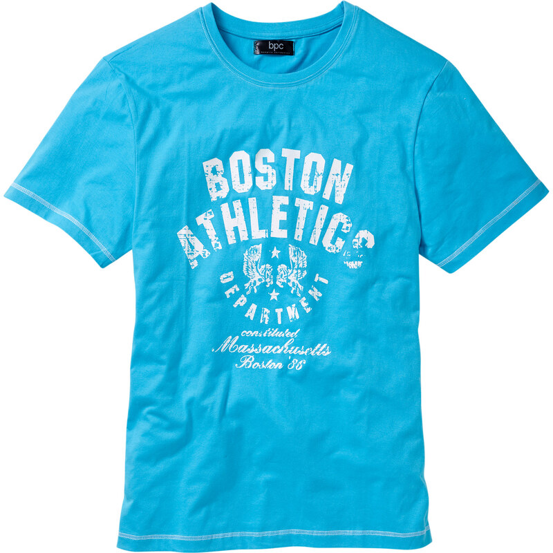 bpc bonprix collection T-Shirt kurzer Arm in blau (Rundhals) für Herren von bonprix