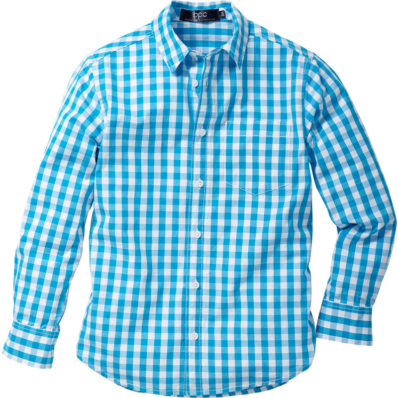 bpc bonprix collection Kariertes Hemd langarm in blau von bonprix