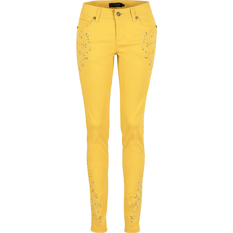 BODYFLIRT Jeans in gelb für Damen von bonprix
