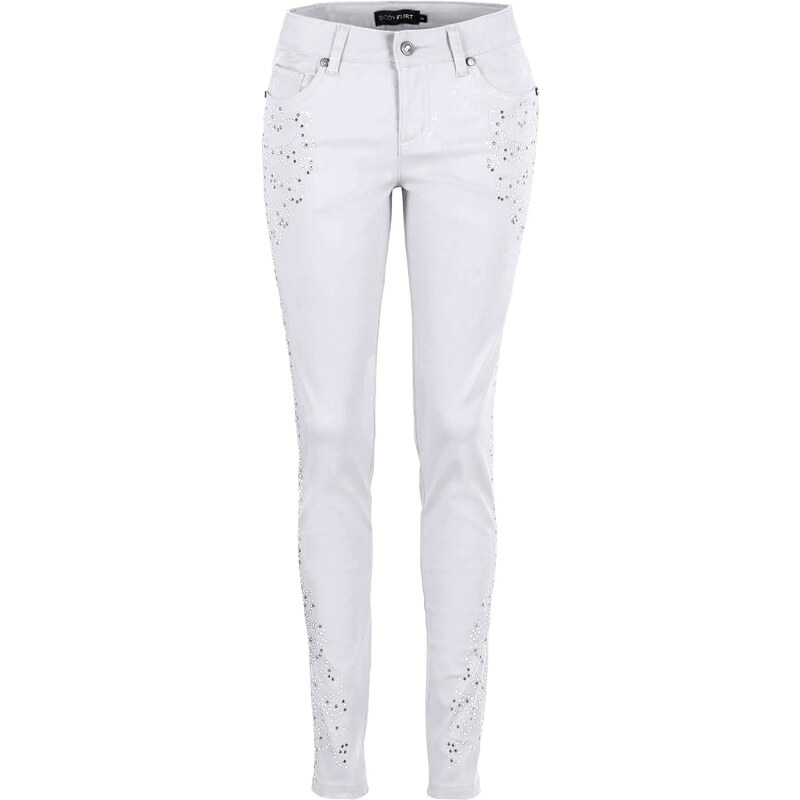 BODYFLIRT Jeans in weiß für Damen von bonprix