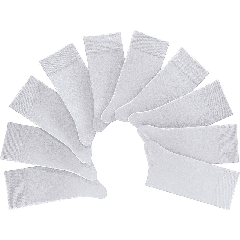 H.I.S Unisex-Socken (10er-Pack) in weiß von bonprix
