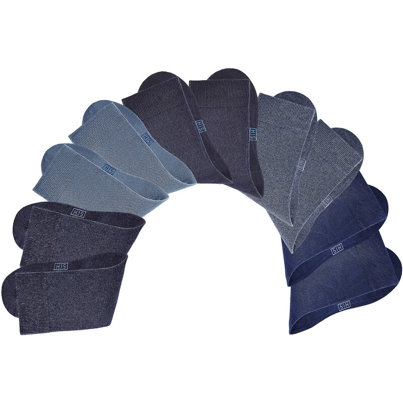 H.I.S Unisex-Socken (10er-Pack) in blau von bonprix