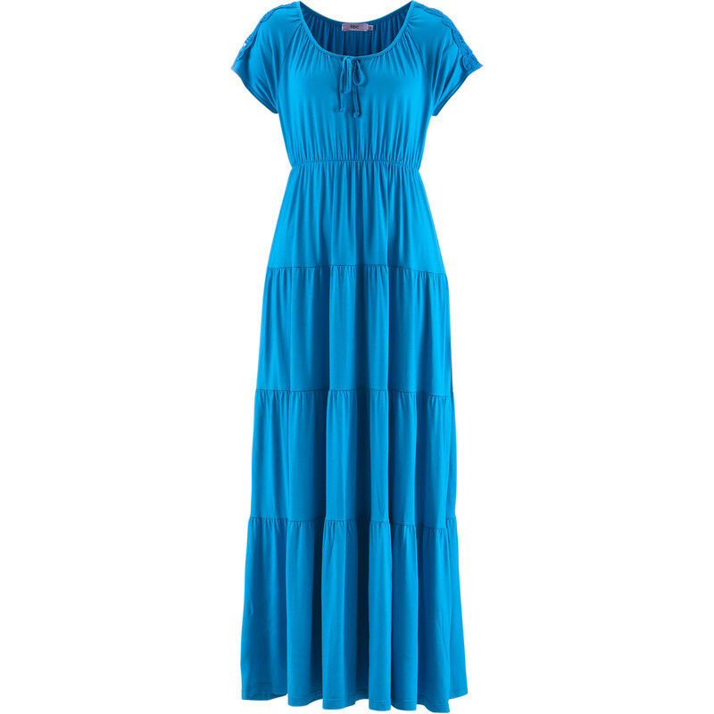 bpc bonprix collection Kurzärmliges Shirtkleid/Sommerkleid kurzer Arm in blau von bonprix