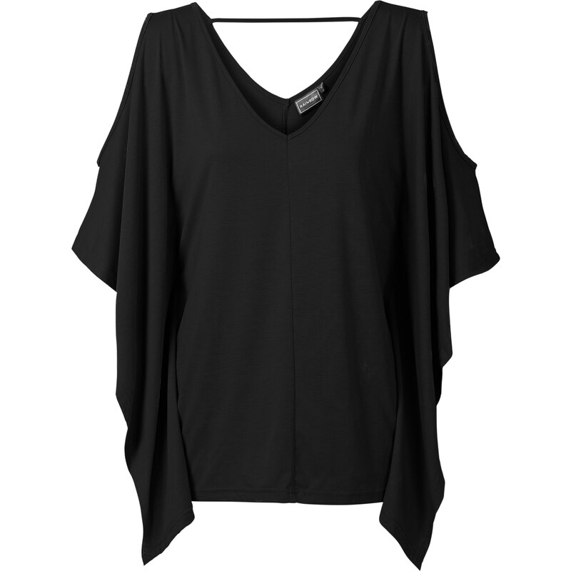 RAINBOW Shirt-Tunika 3/4 Arm in schwarz für Damen von bonprix