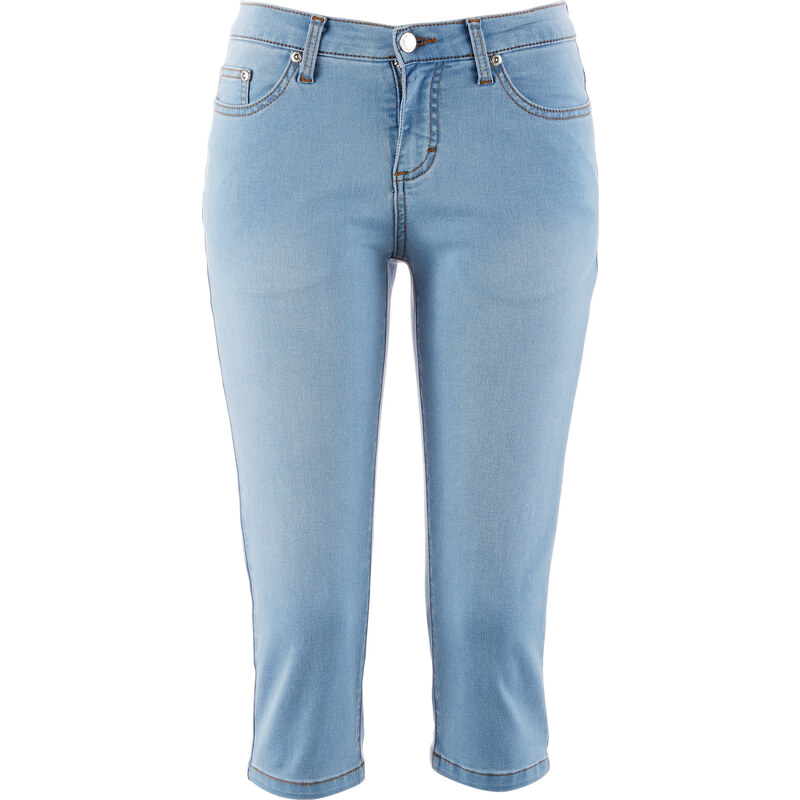 John Baner JEANSWEAR Powerstretch-Capri-Jeans in blau für Damen von bonprix