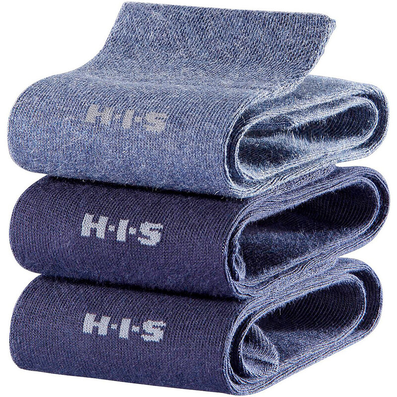 H.I.S Herrenkniestrümpfe (3er-Pack) in blau für Herren von bonprix