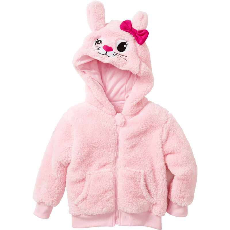 bpc bonprix collection Teddyfell Jacke langarm in rosa für Mädchen von bonprix