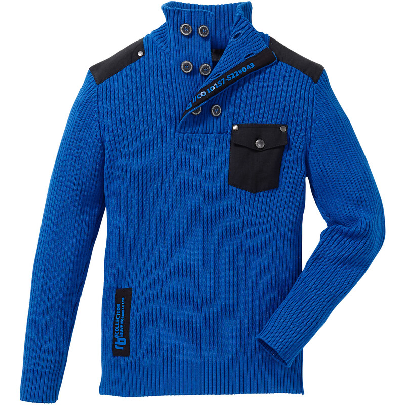 bpc bonprix collection Pullover langarm in blau für Jungen von bonprix