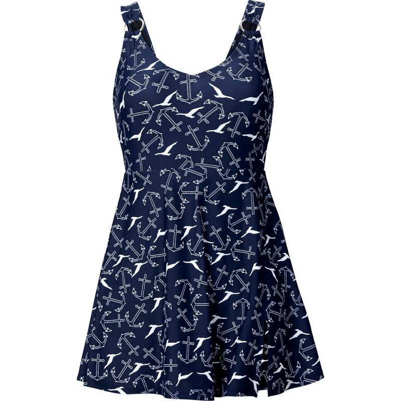 bpc bonprix collection Badeanzugkleid in blau für Damen von bonprix