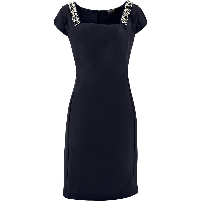 bpc selection premium Premium Etuikleid mit Perlenbesatz/Sommerkleid in schwarz von bonprix