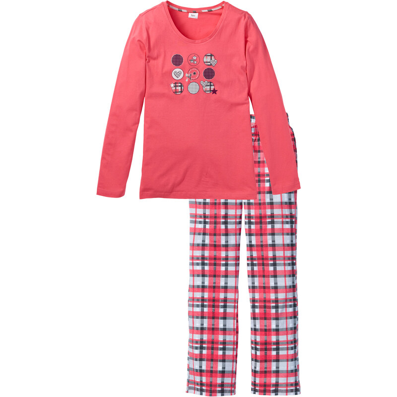 bpc bonprix collection Pyjama langarm in pink für Damen von bonprix