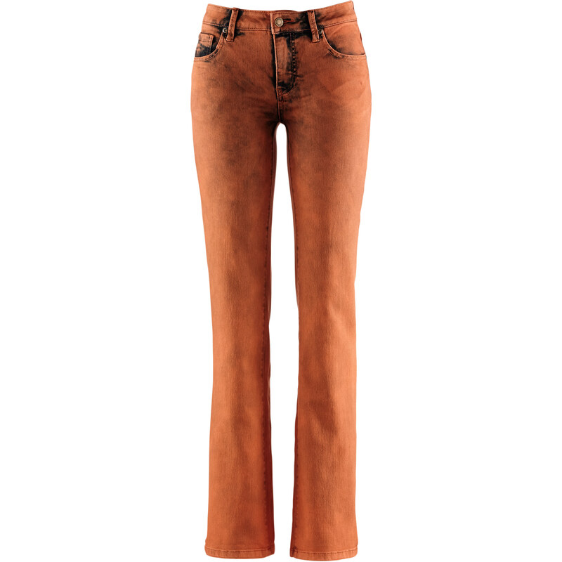 John Baner JEANSWEAR Stretch-Jeans in orange für Damen von bonprix