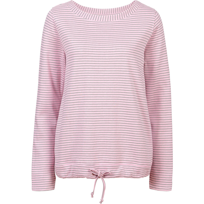 John Baner JEANSWEAR Sweatshirt langarm in rosa (Rundhals) für Damen von bonprix