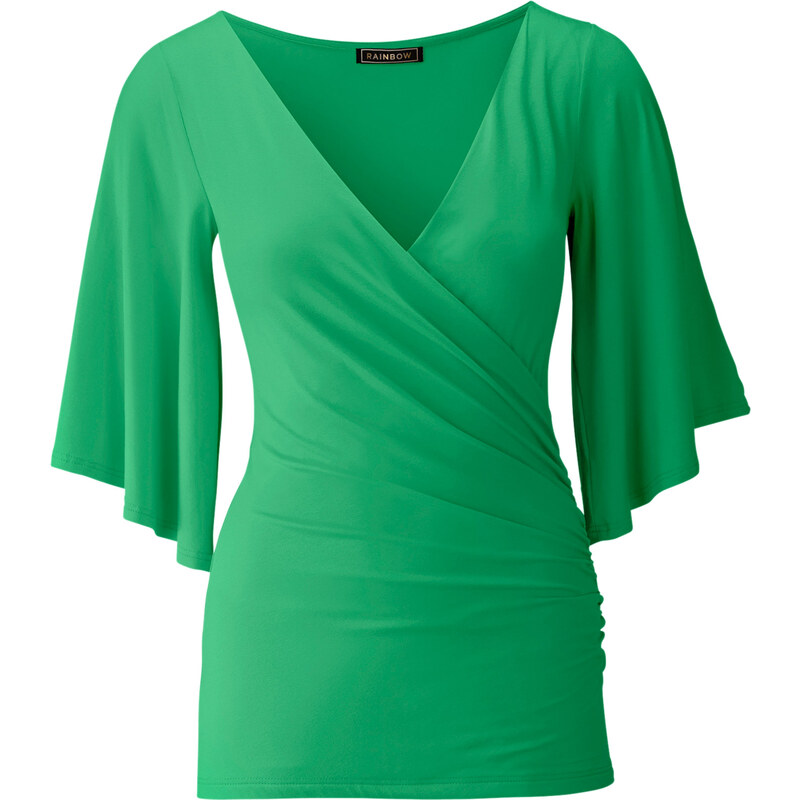 BODYFLIRT boutique Shirt halber Arm in grün für Damen von bonprix