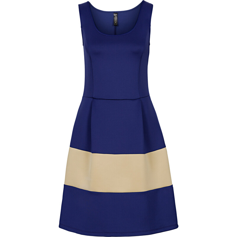 BODYFLIRT boutique Kleid in Scubaoptik ohne Ärmel in blau von bonprix
