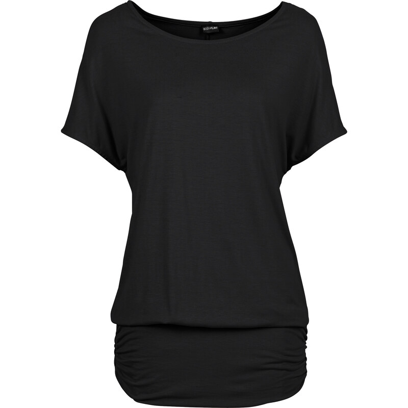 BODYFLIRT Shirt kurzer Arm in schwarz (Rundhals) für Damen von bonprix