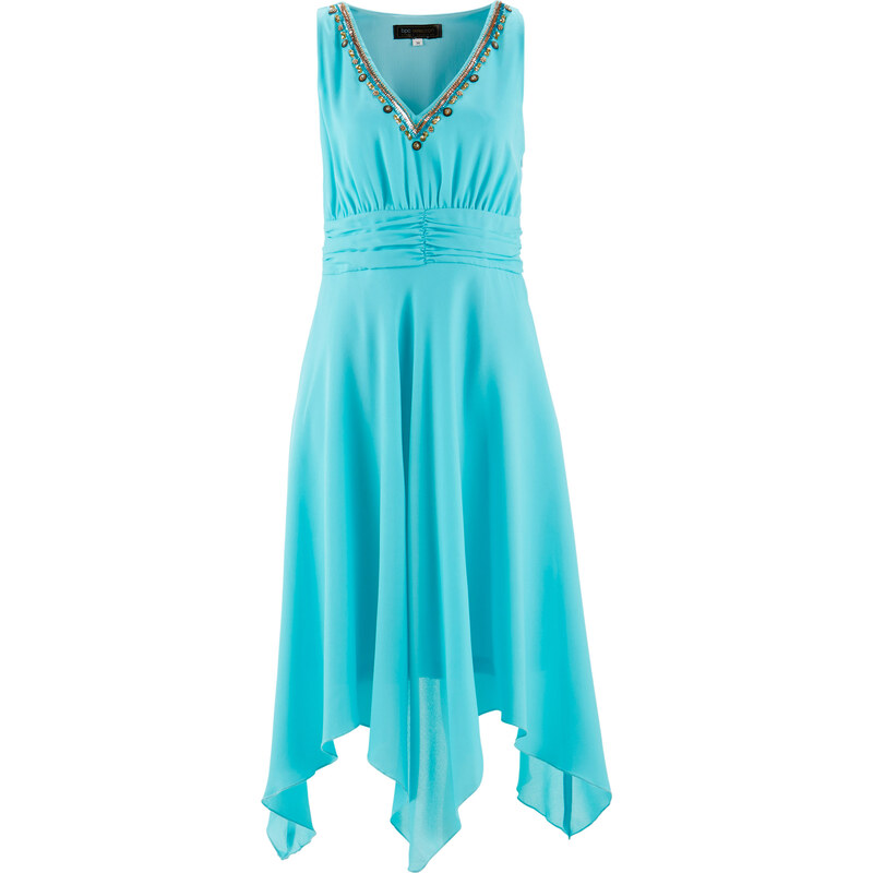 bpc selection Kleid in blau (V-Ausschnitt) von bonprix