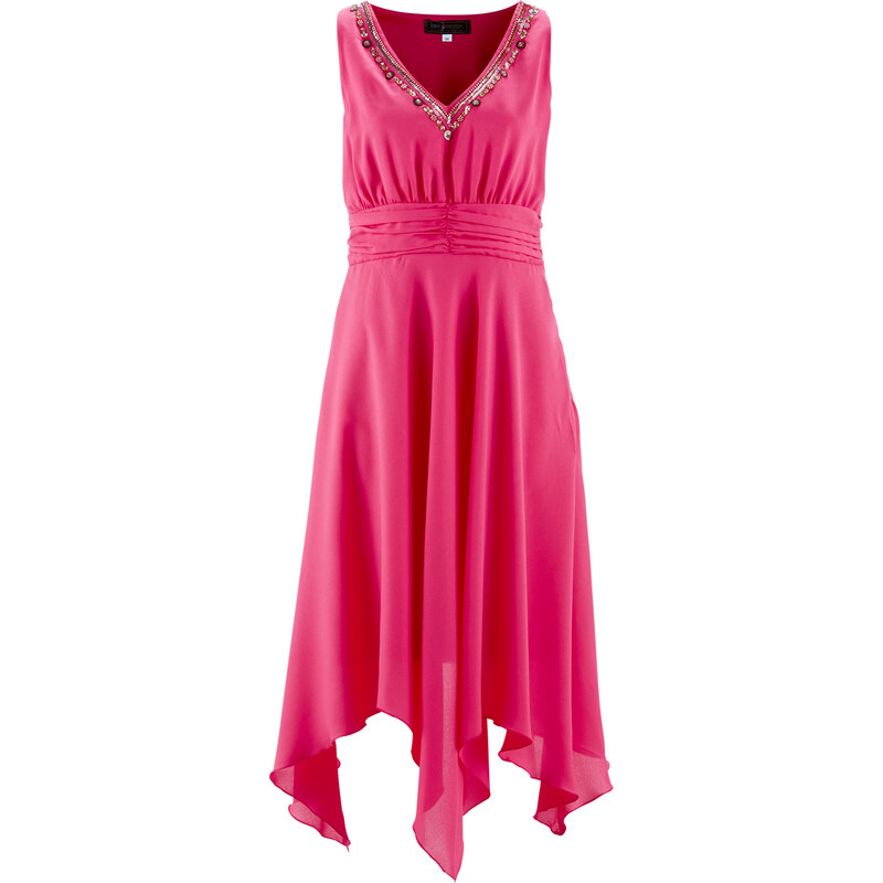 bpc selection Kleid in pink (V-Ausschnitt) von bonprix